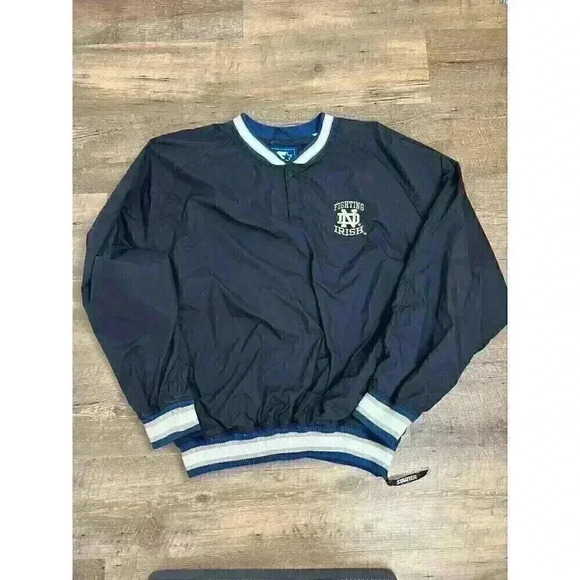 Vintage Starter Notre Dame Fighting Irish Windbreaker Jacket Embroidered XL - Picture 1 of 16